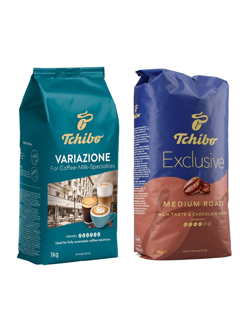 Kawa ziarnista Tchibo Variazione + Exclusive Medium Roast (zestaw degustacyjny) 2kg