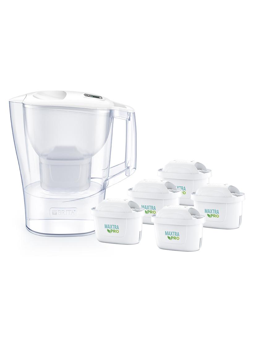 Dzbanek filtrujący Brita Aluna Frosted (biały) +5 filtry Brita Maxtra PRO Pure Performance