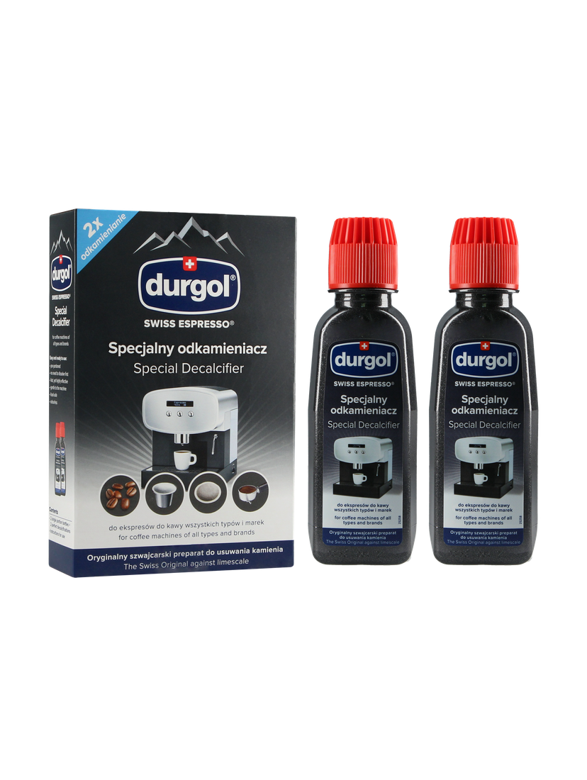 Zestaw do konserwacji ekspresu DeLonghi (filtr filtr CFL-950B + odkamieniacz Durgol 2x125ml)