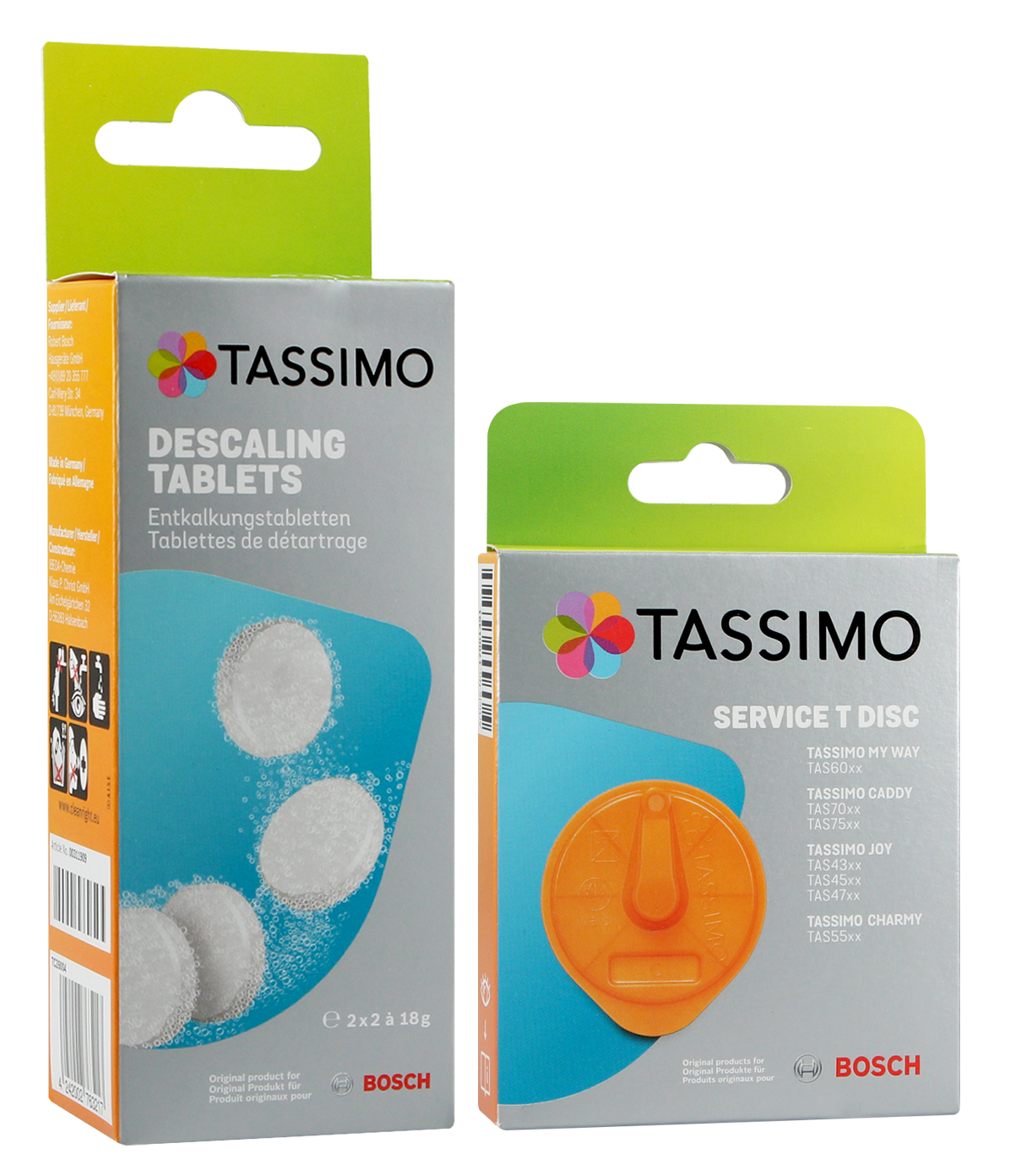 Dysk czyszczący Tassimo Bosch T-disk 576837 + tabletki odkamieniające 311530 TCZ6004
